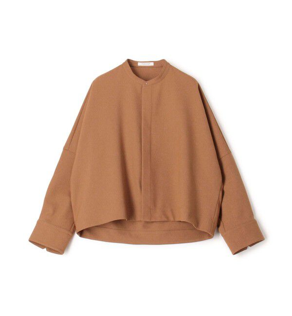 MACPHEE「【WEB限定】ポリエステルフラノ コクーンシャツ」|シャツ・ブラウス|47 ブラウン