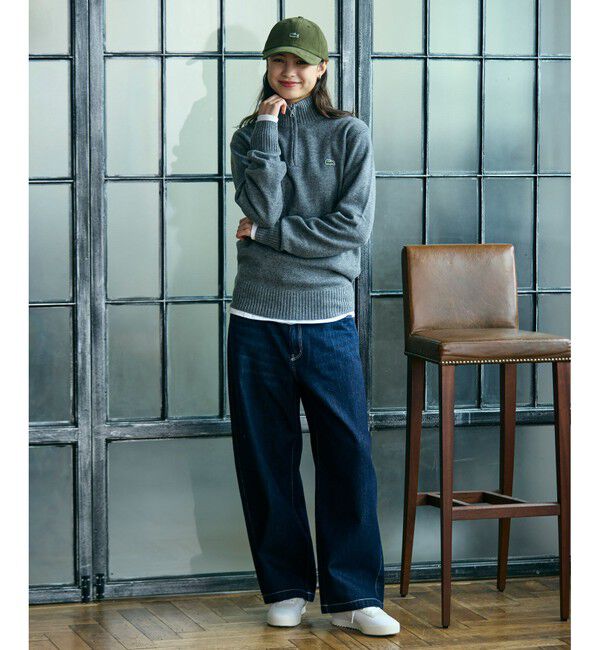LACOSTE「ワンポイントワニロゴ・コーデュロイキャップ」|キャップ・キャスケット|