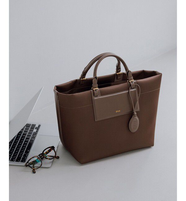 ROPE「【E'POR】BOAT BAG Medium+/A4対応・撥水・軽量・26AW新型」|ハンドバッグ|ブラウン(20)