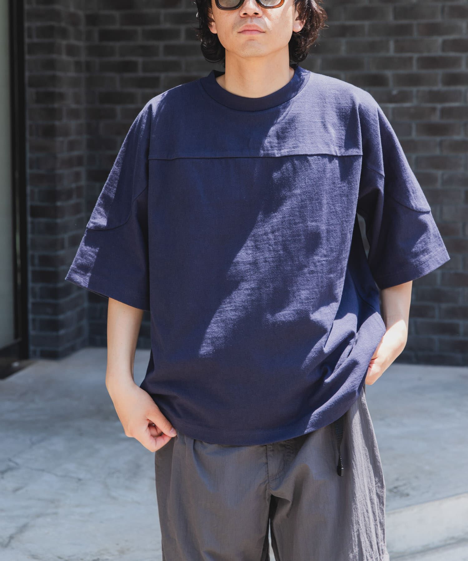 URBAN RESEARCH DOORS「FORK&SPOON　ヘビーウェイトフットボールTシャツ」|Tシャツ・カットソー|