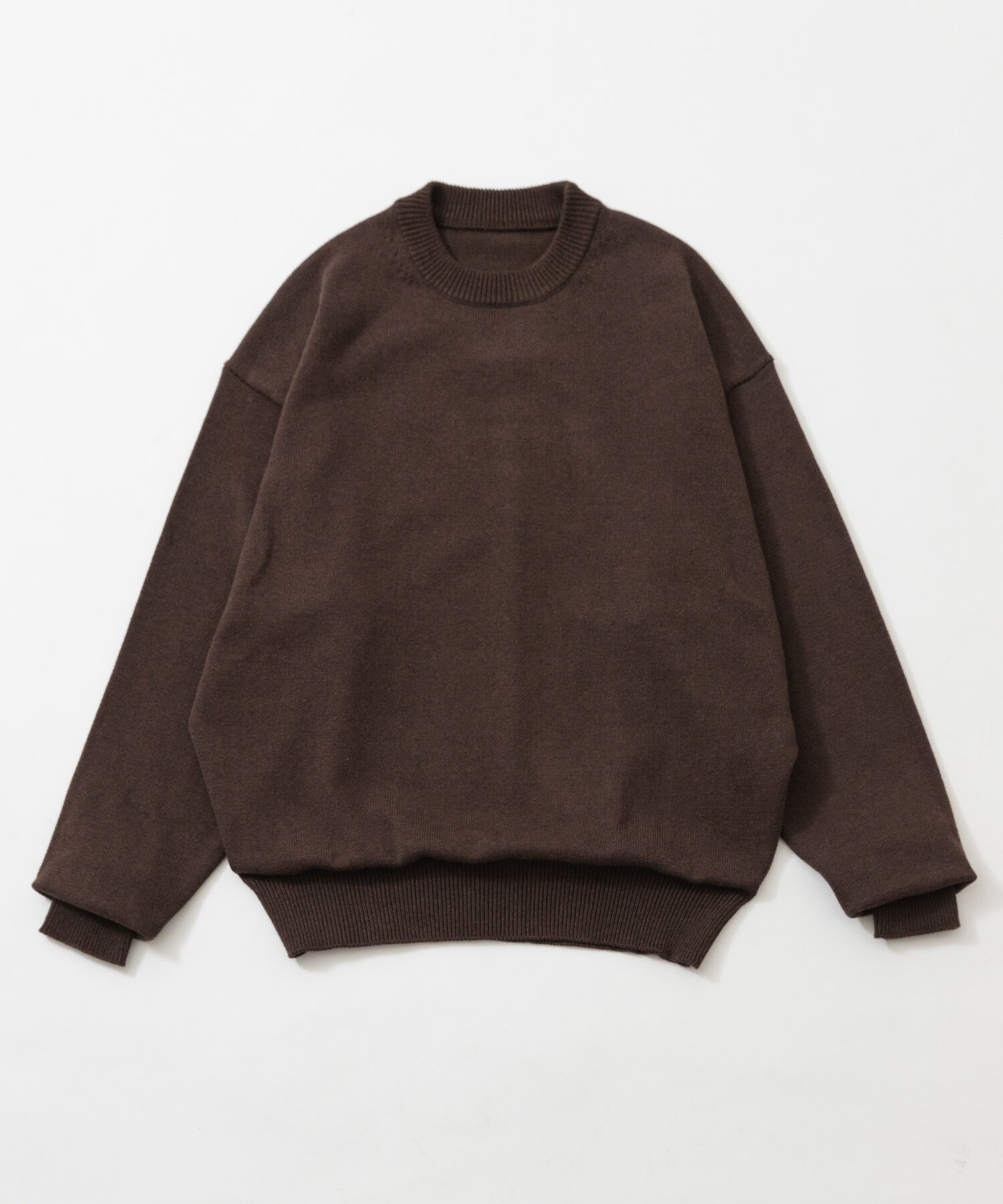 URBAN RESEARCH「COTTON CASHMERE CREW NECK KNIT」|ニット・セーター|ブラウン