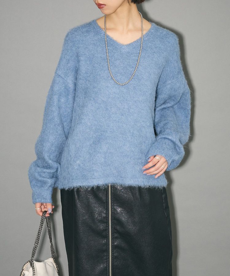 AnriettMusee「VネックニットTOPS」|ニット・セーター|