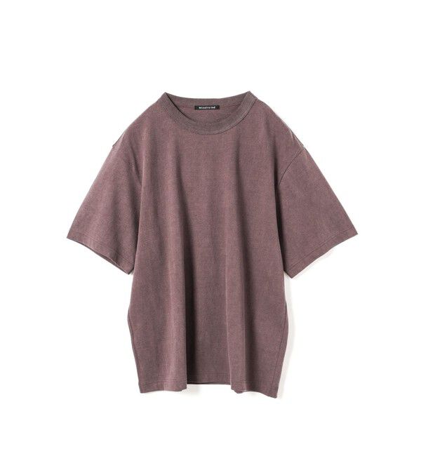 mizuiro ind「mizuiro ind クルーネックワイドTシャツ」|Tシャツ・カットソー|ブラウン