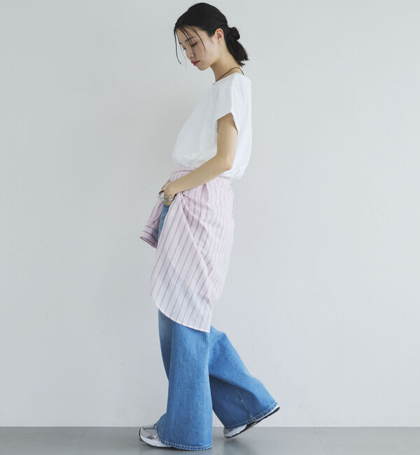 Doux archives「ターンバックスリーブベーシックＴシャツ」|Tシャツ・カットソー|