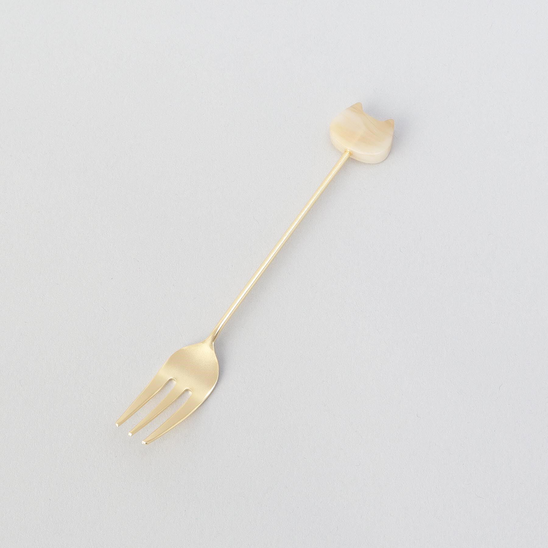 212 KITCHEN STORE「アクリルブロックネコマーブルフォークシロ」|食器・キッチングッズ|