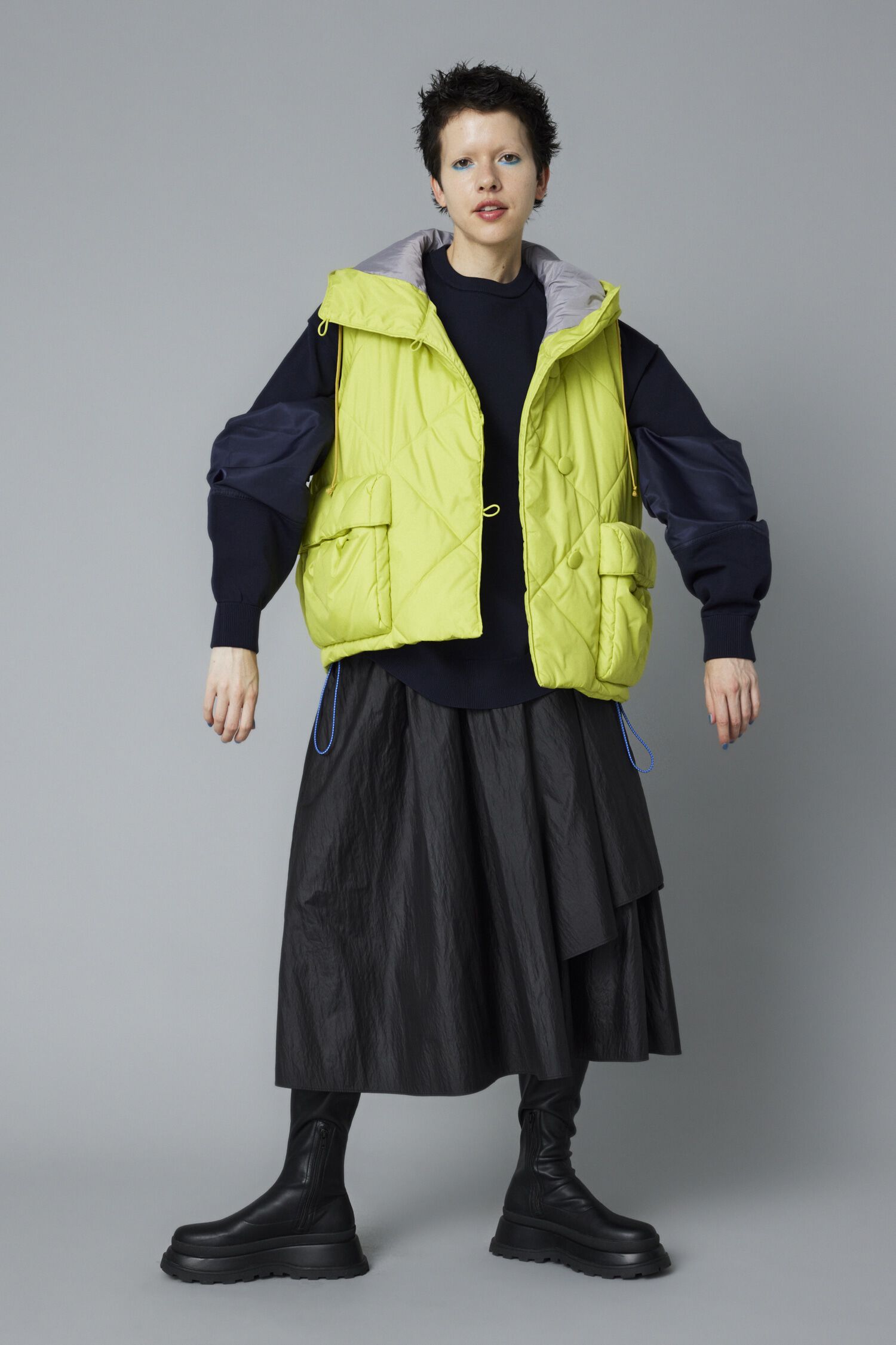 HeRIN.CYE「Solid body pocket vest」|ダウンベスト・ベスト|
