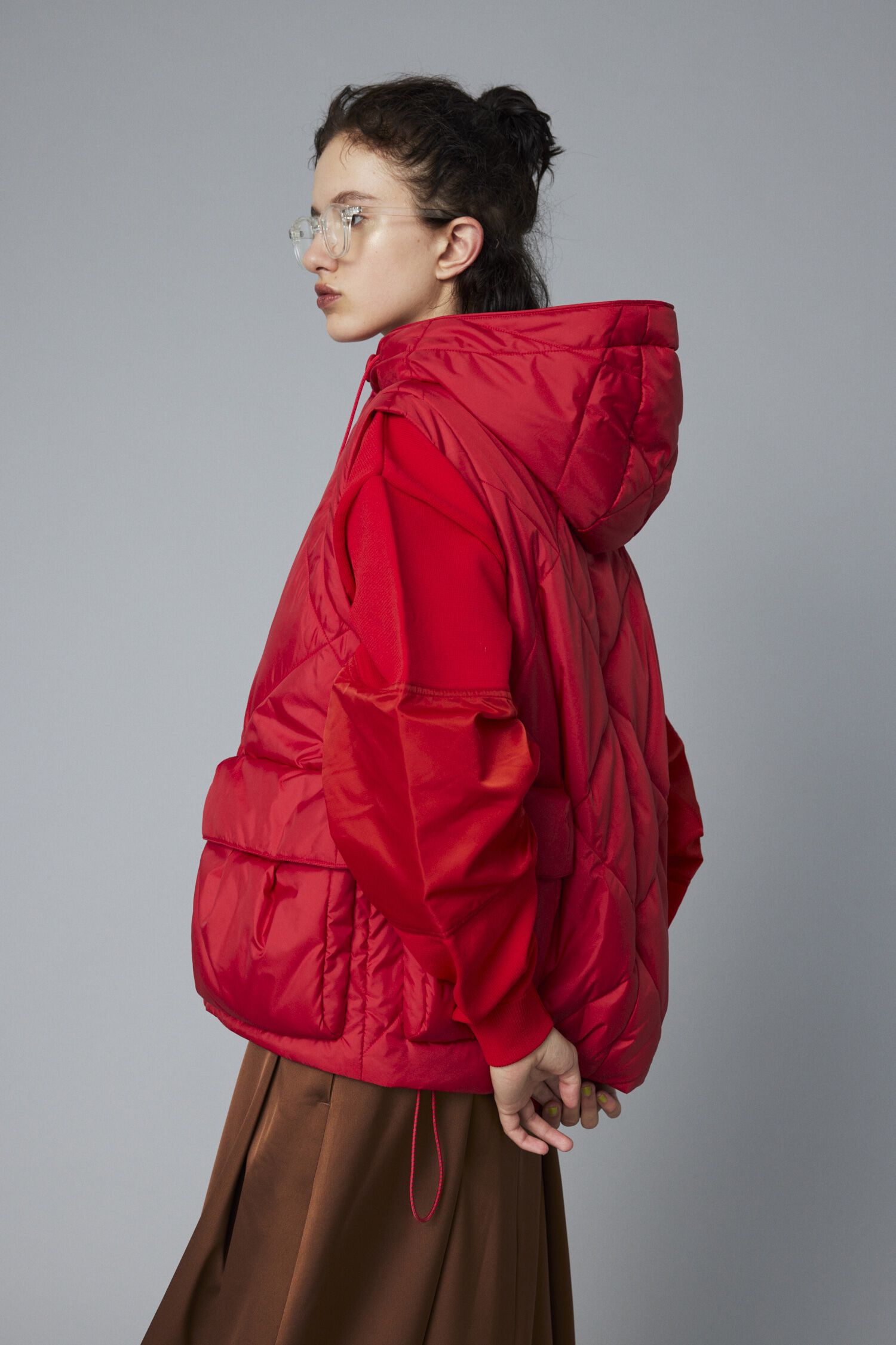 HeRIN.CYE「Solid body pocket vest」|ダウンベスト・ベスト|