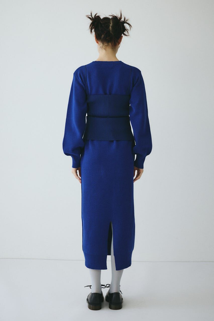 HeRIN.CYE「Layered knit dress」|ワンピース|