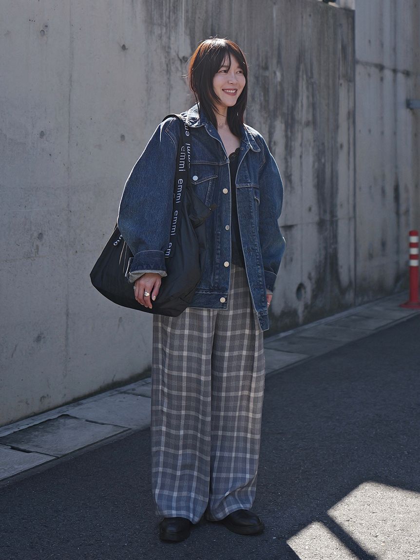 emmi atelier「【ONLINE限定】撥水emmiロゴビックトートバッグ」|トートバッグ|