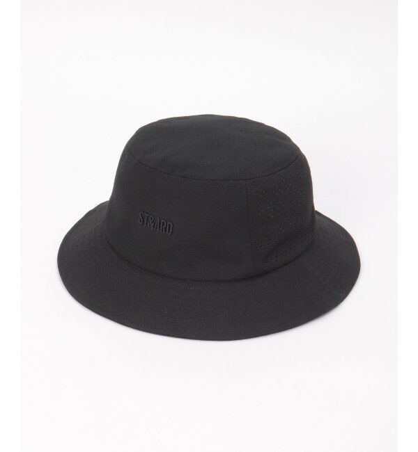 ikka「レーザーホールメッシュバケットハット」|その他|ブラック
