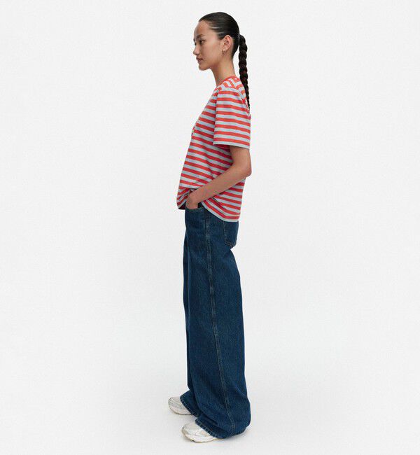 Marimekko「Tasaraita Unikko Tシャツ」|シャツ・ブラウス|