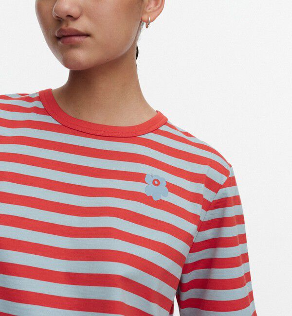 Marimekko「Tasaraita Unikko Tシャツ」|シャツ・ブラウス|
