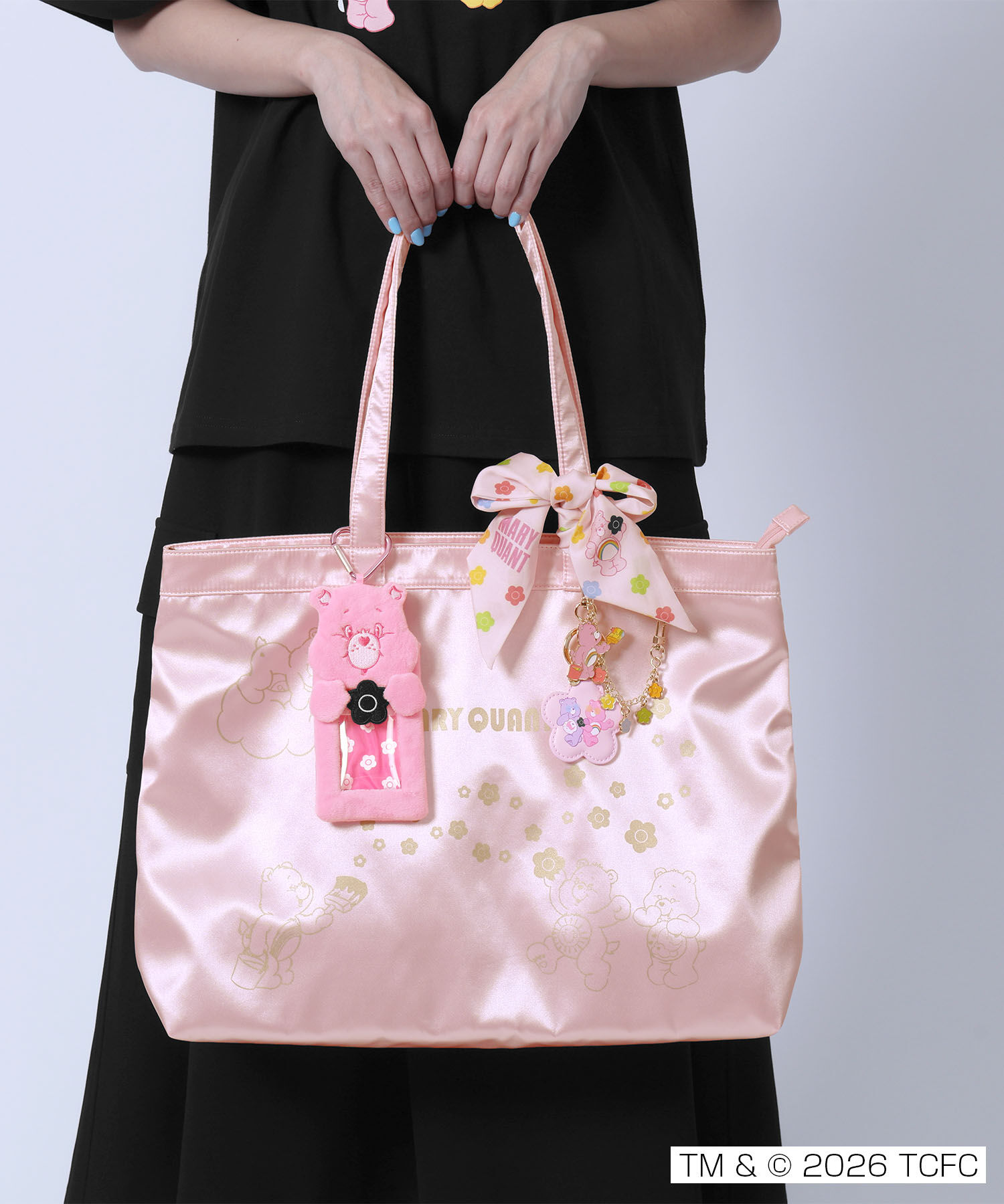 MARY QUANT「Care Bears(TM) カラフルデイジーメタル バッグチャーム」|チャーム・キーホルダー|