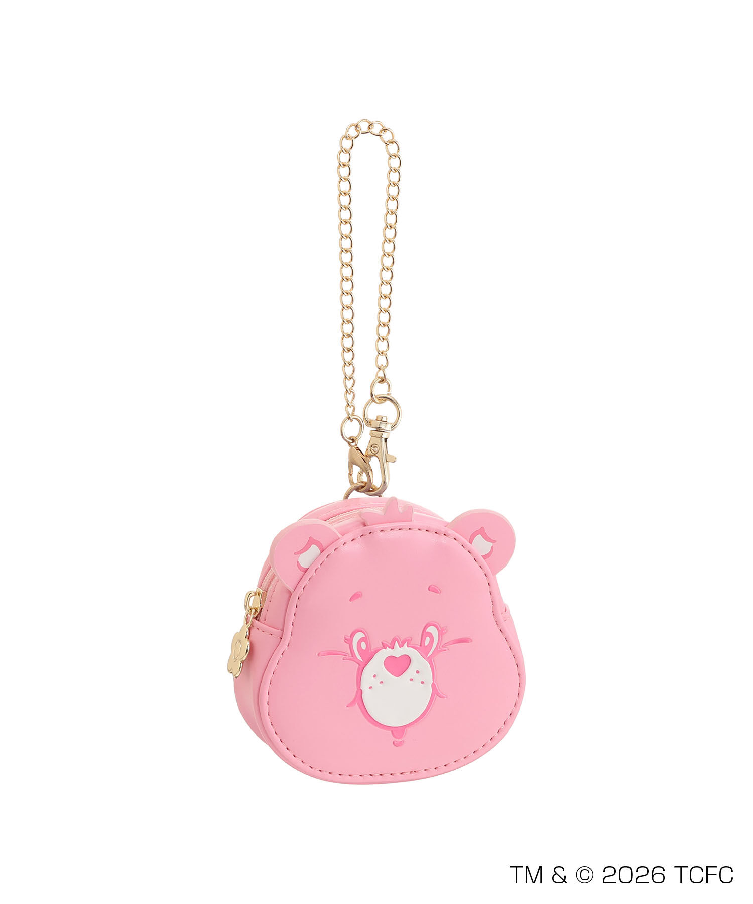MARY QUANT「Care Bears(TM) フェイス ダイカットポーチ」|ポーチ|ピンク／Cheer Bear