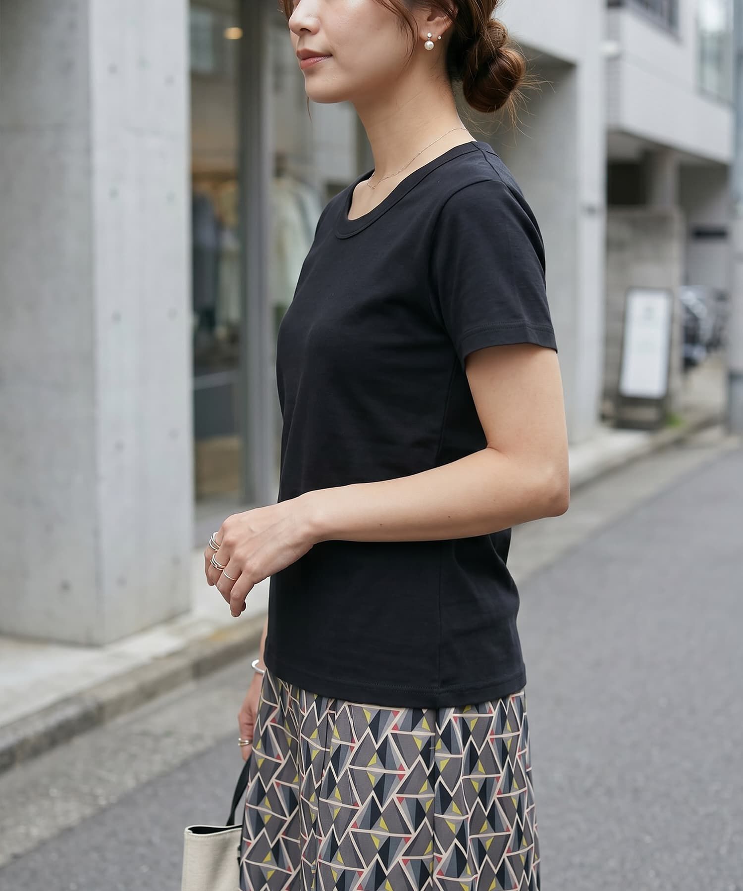 STYLE DELI「【Made in JAPAN】フライス半袖カットソートップス」|Tシャツ・カットソー|