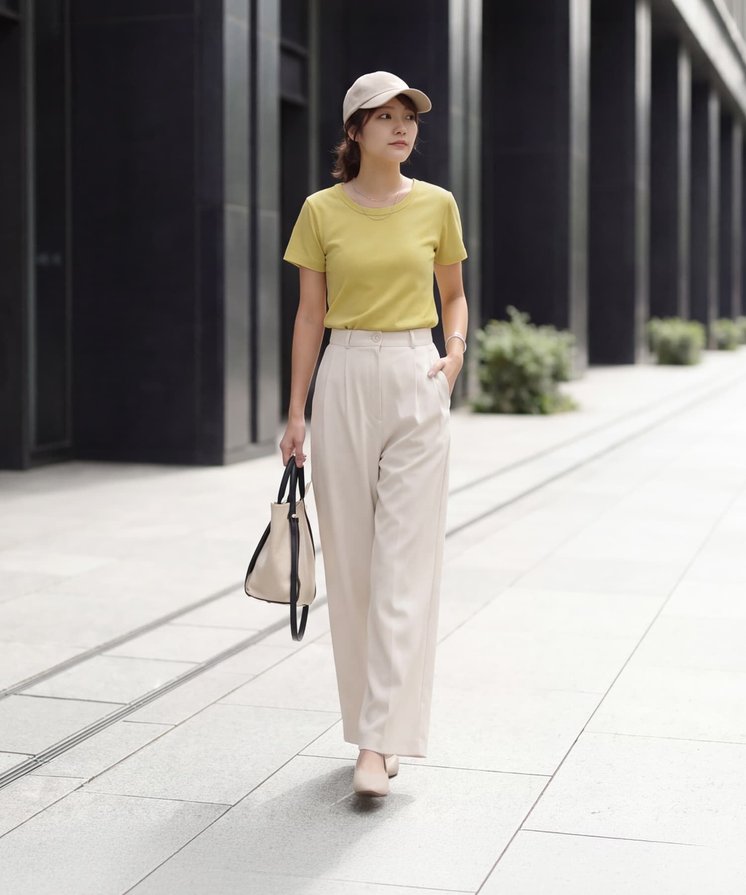 STYLE DELI「【Made in JAPAN】フライス半袖カットソートップス」|Tシャツ・カットソー|