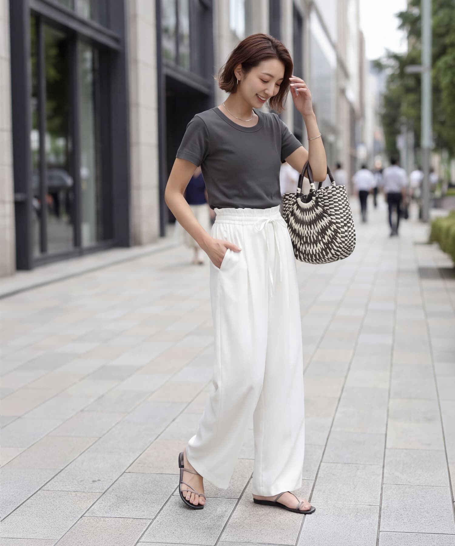 STYLE DELI「【Made in JAPAN】フライス半袖カットソートップス」|Tシャツ・カットソー|