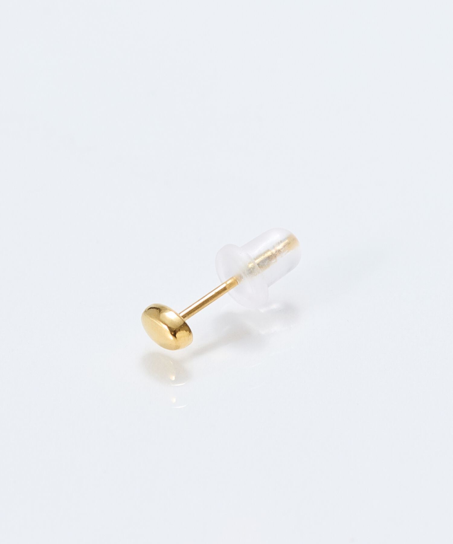 Phoebe「【金属アレルギー対応】メタルビーンズピアス(片耳)　ゴールド/サージカルステンレス」|ピアス|