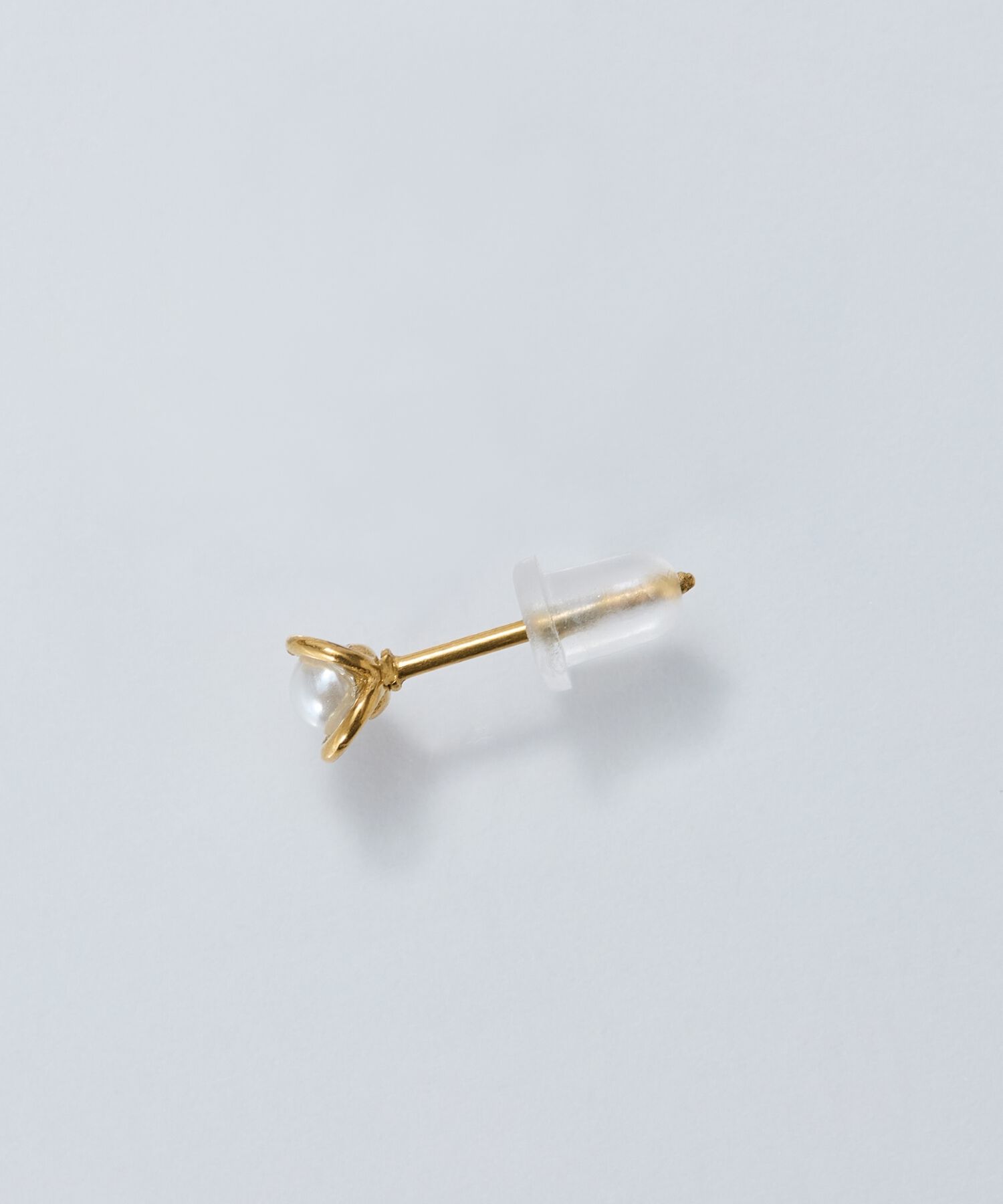 Phoebe「【金属アレルギー対応】プチメタルパールピアス(片耳)/サージカルステンレス」|ピアス|