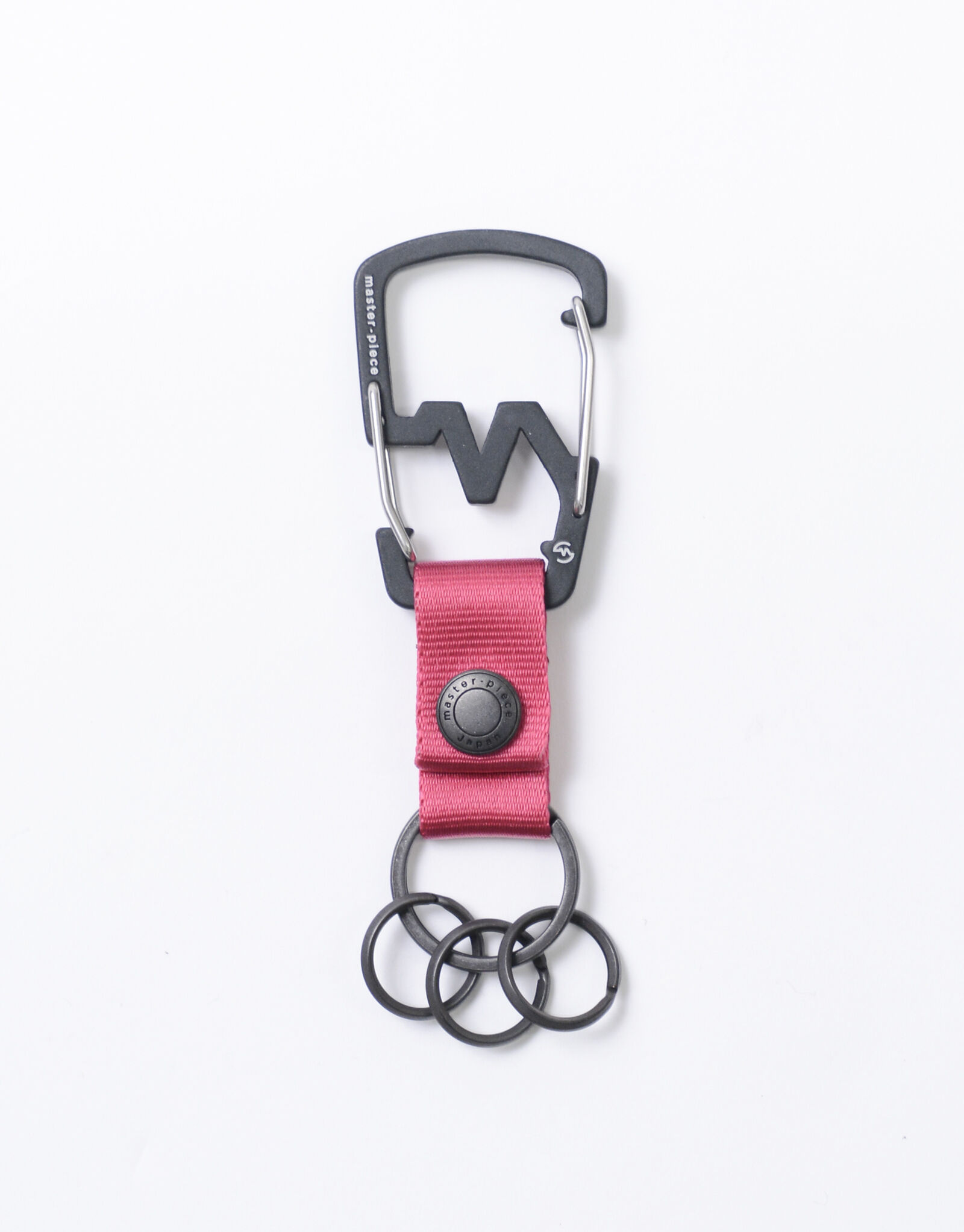 master-piece「M-CARABINER KEY RING キーホルダー」|チャーム・キーホルダー|ピンク
