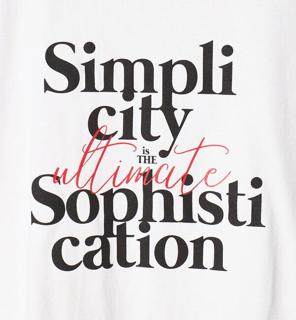 BEAUTY&YOUTH UNITED ARROWS「＜evergreen＞SIMPLICITY プリント Tシャツ」|Tシャツ・カットソー|