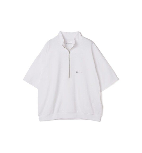 SHIPS any「SHIPS any: COTTON USA ワンポイント ロゴ ハーフジップ Tシャツ◇」|Tシャツ・カットソー|