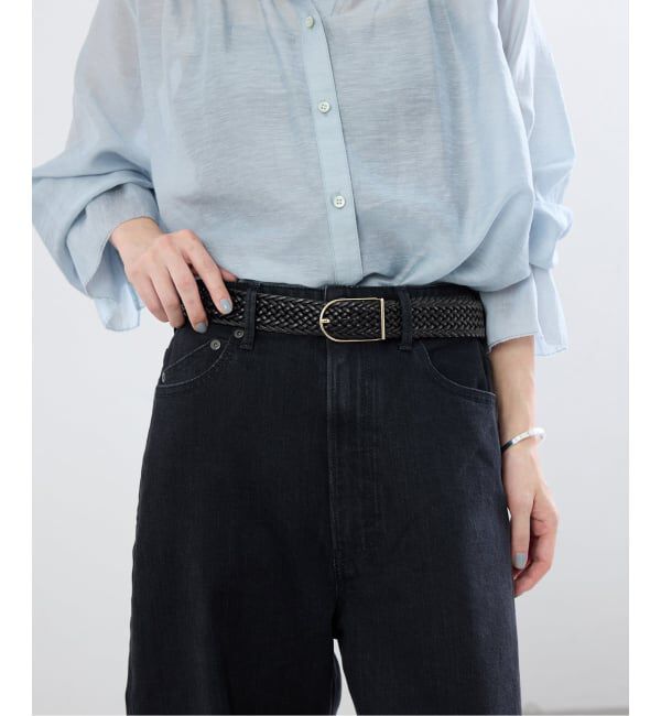 IENA「《予約》JAMIRAY/ジャミレイ LEATHER MESH BELT ベルト 254-270801」|ベルト|