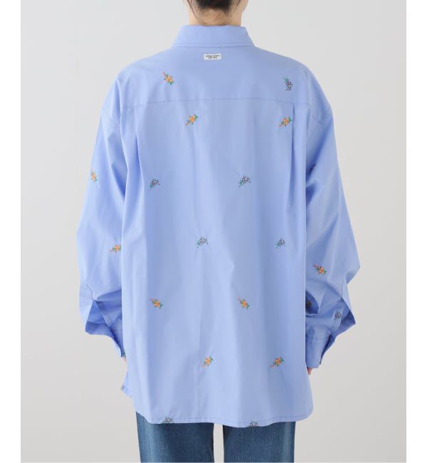 FRAMeWORK「JANE SMITH/ジェーンスミス flower embroidery regular col」|シャツ・ブラウス|
