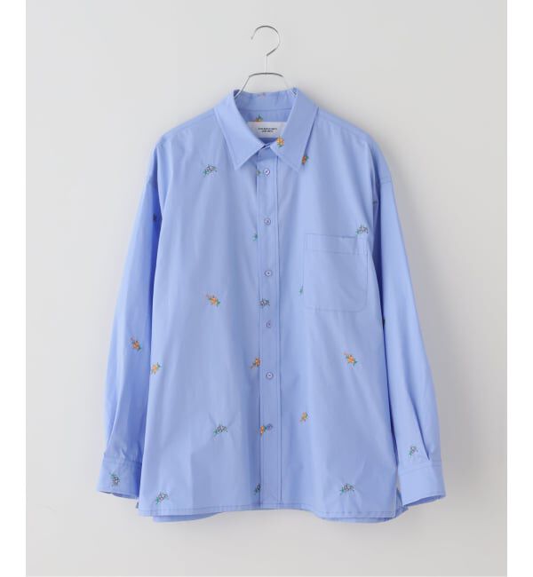 FRAMeWORK「JANE SMITH/ジェーンスミス flower embroidery regular col」|シャツ・ブラウス|