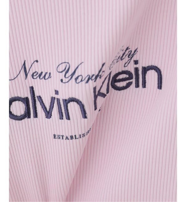 U by SPICK&SPAN「Calvin Klein / カルバン クライン COTTOUR 2X2 RIB GRAPHIC TAN」|Tシャツ・カットソー|