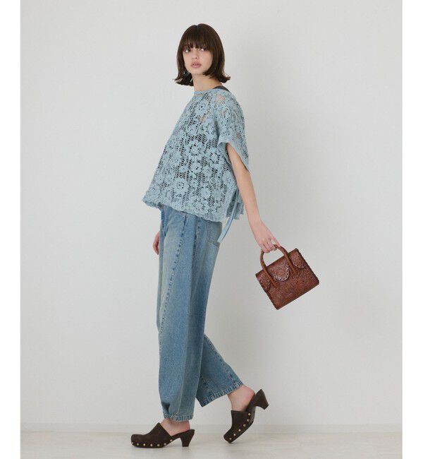 GRACE CONTINENTAL「メッシュエンブロイダリーポンチョトップ」|その他|