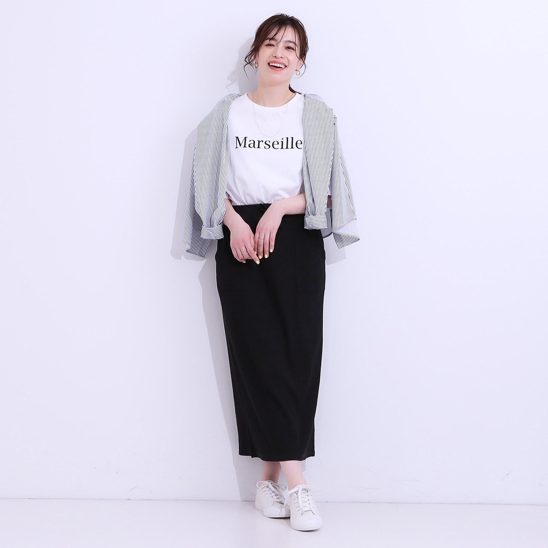 SHOO･LA･RUE「【選べる4柄】コットンプリントロゴTシャツ」|Tシャツ・カットソー|