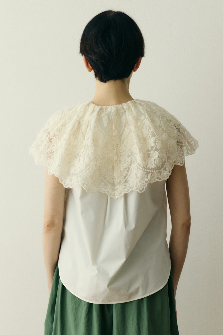 HeRIN.CYE「Lace cape blouse」|シャツ・ブラウス|