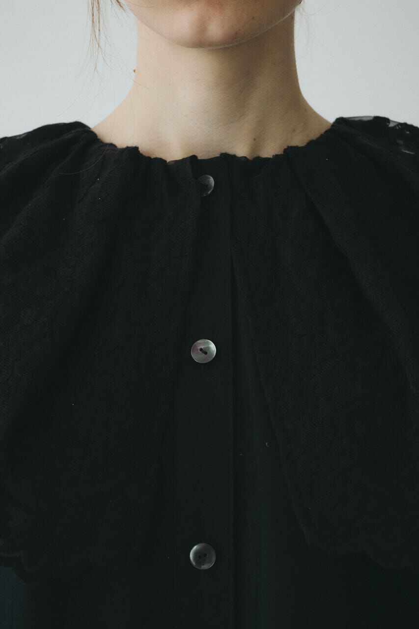 HeRIN.CYE「Lace cape blouse」|シャツ・ブラウス|
