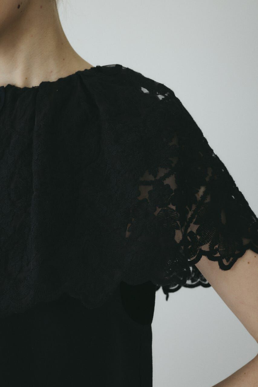 HeRIN.CYE「Lace cape blouse」|シャツ・ブラウス|