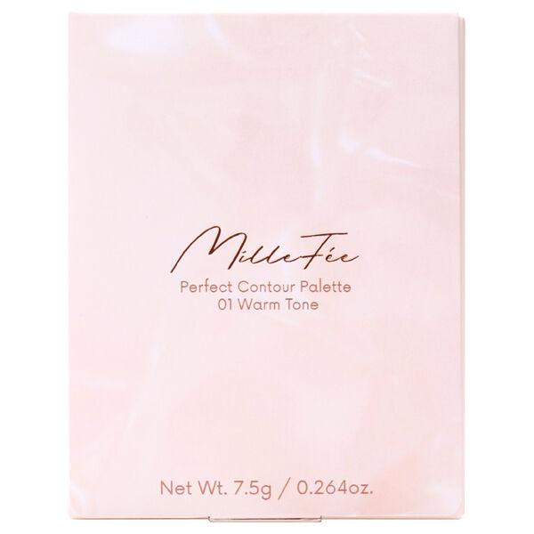  「MilleFee チート顔コントゥアパレット 01 いつわりウォーム (7.5g)」|フェイスパウダー|