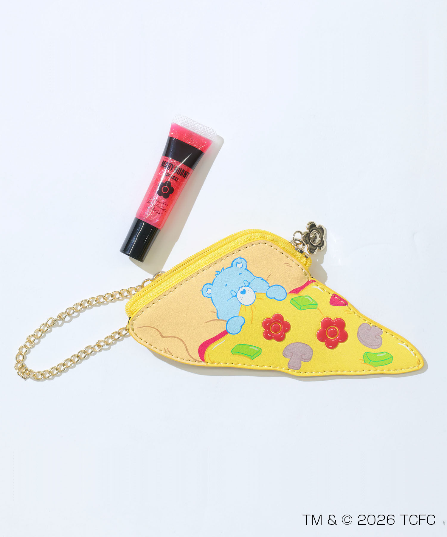 MARY QUANT「Care Bears(TM) ピザ ダイカットポーチ」|ポーチ|
