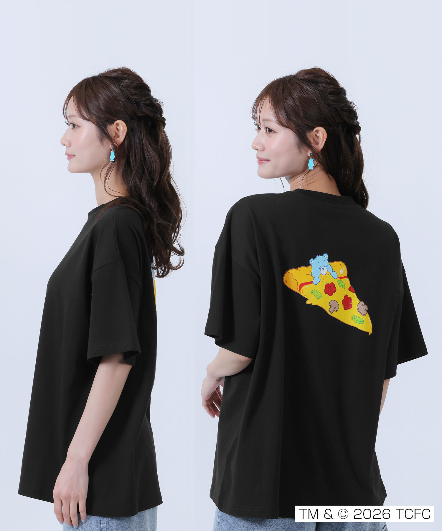 MARY QUANT「Care Bears(TM) ピザビッグ Tシャツ」|Tシャツ・カットソー|