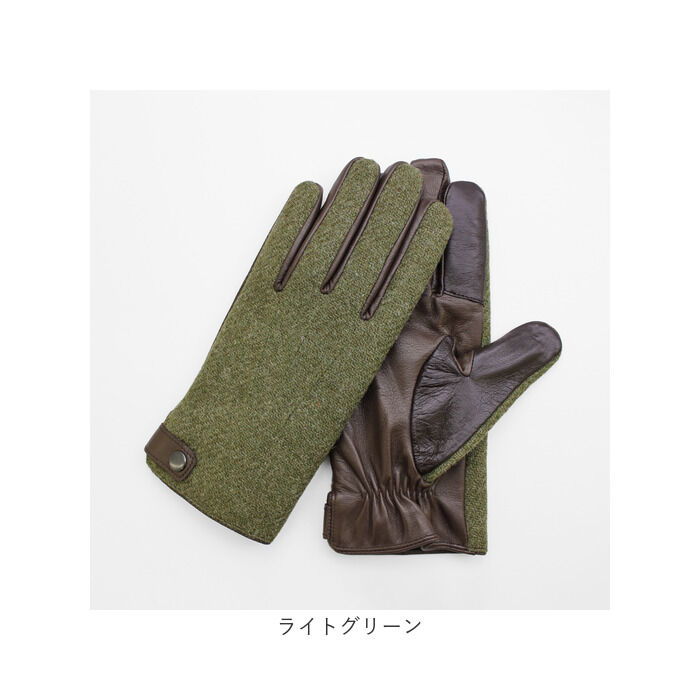BACKYARD FAMILY「ハリスツイード 手袋 メンズ 通販 Harris Tweed グローブ スマートフォン対応」|手袋|