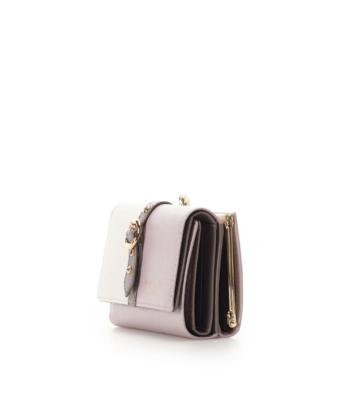 Samantha Thavasa Petit Choice「バイカラーフロントベルト 口金折財布」|財布|