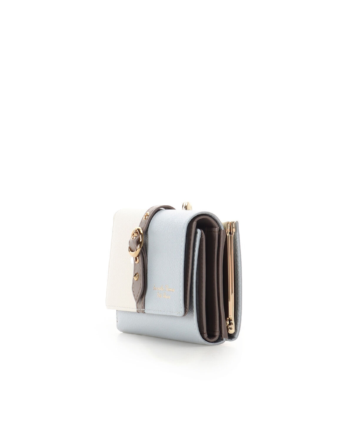 Samantha Thavasa Petit Choice「バイカラーフロントベルト 口金折財布」|財布|