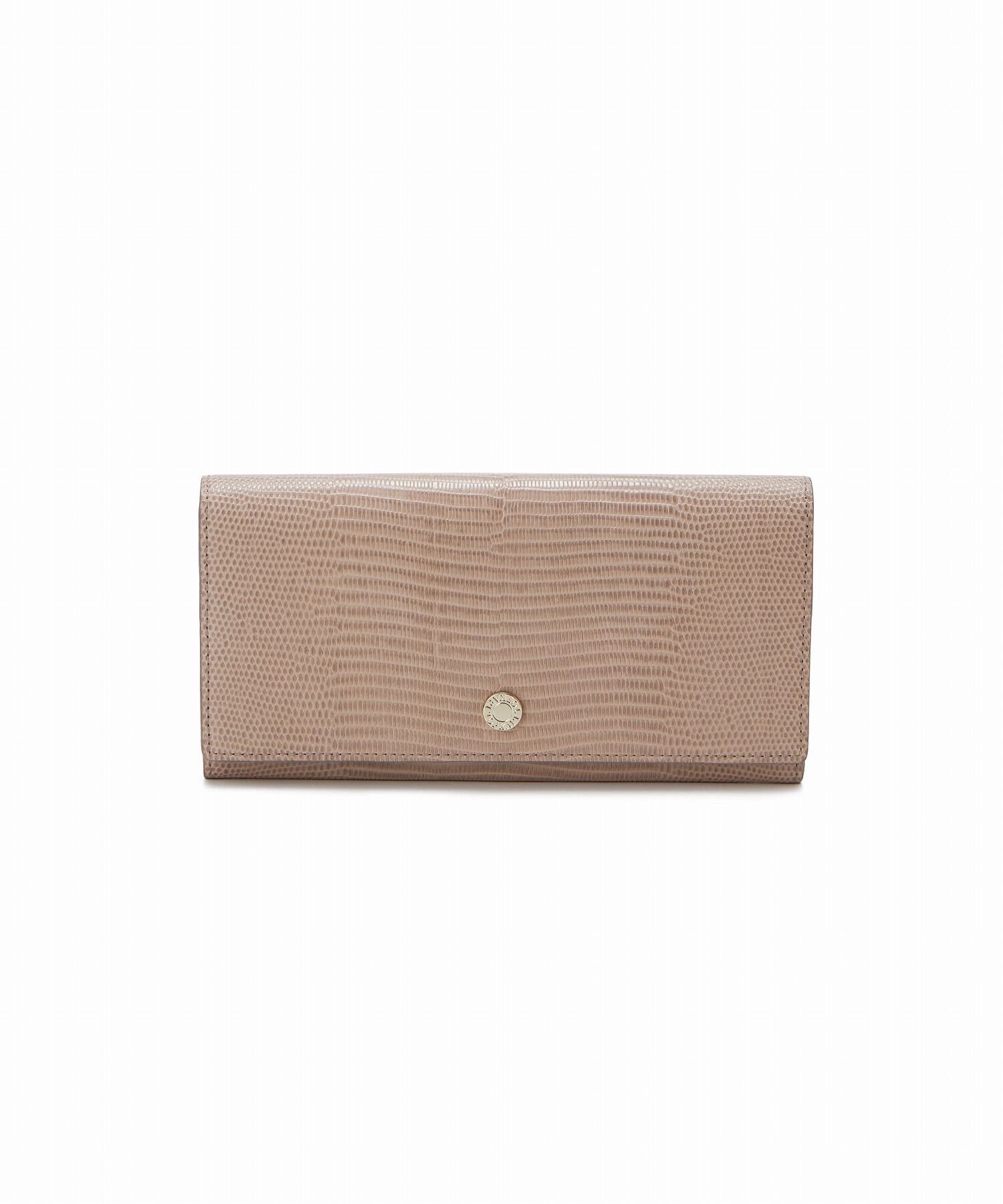 TOPKAPI 「【TOPKAPI】 イタリアンレザー リザード型押し 長財布 LUCIA ルチア」|財布|グレージュ