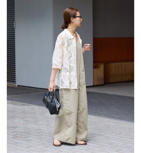 FRAMeWORK「≪追加≫ESTHE OVERSIZED SHEER LACE シャツ」|シャツ・ブラウス|