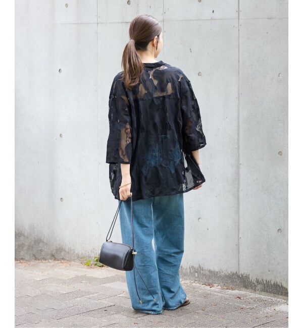 FRAMeWORK「≪追加≫ESTHE OVERSIZED SHEER LACE シャツ」|シャツ・ブラウス|