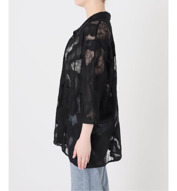 FRAMeWORK「≪追加≫ESTHE OVERSIZED SHEER LACE シャツ」|シャツ・ブラウス|