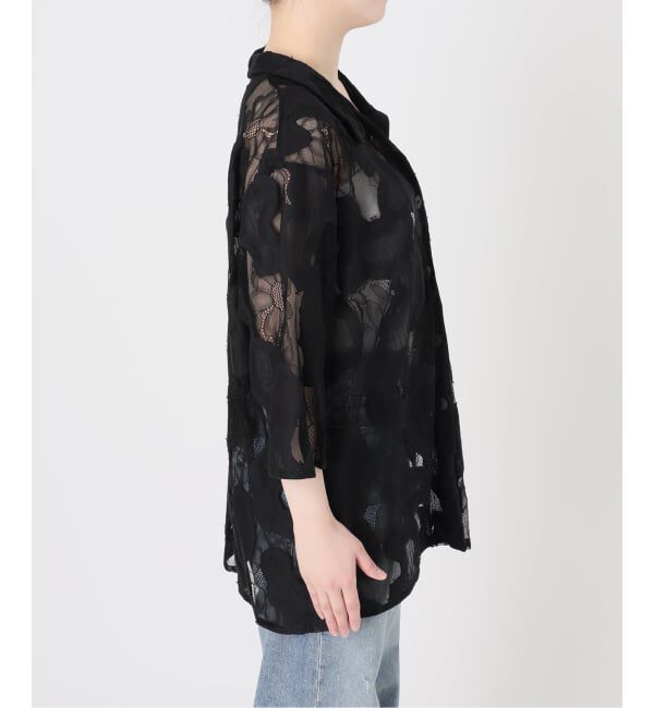 FRAMeWORK「≪追加≫ESTHE OVERSIZED SHEER LACE シャツ」|シャツ・ブラウス|