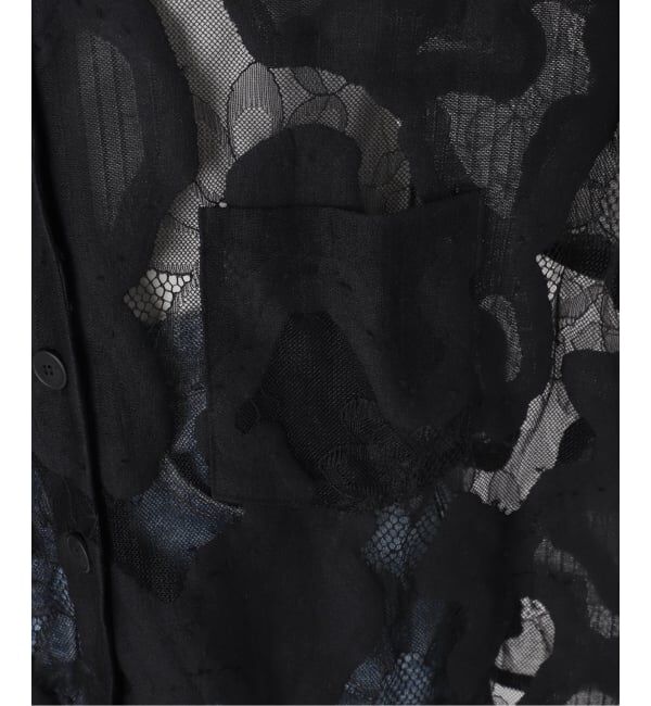 FRAMeWORK「≪追加≫ESTHE OVERSIZED SHEER LACE シャツ」|シャツ・ブラウス|