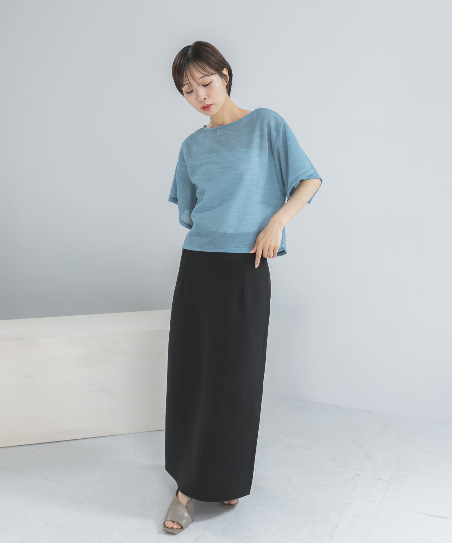 URBAN RESEARCH ROSSO「スリットスリーブカラミカットソー」|Tシャツ・カットソー|