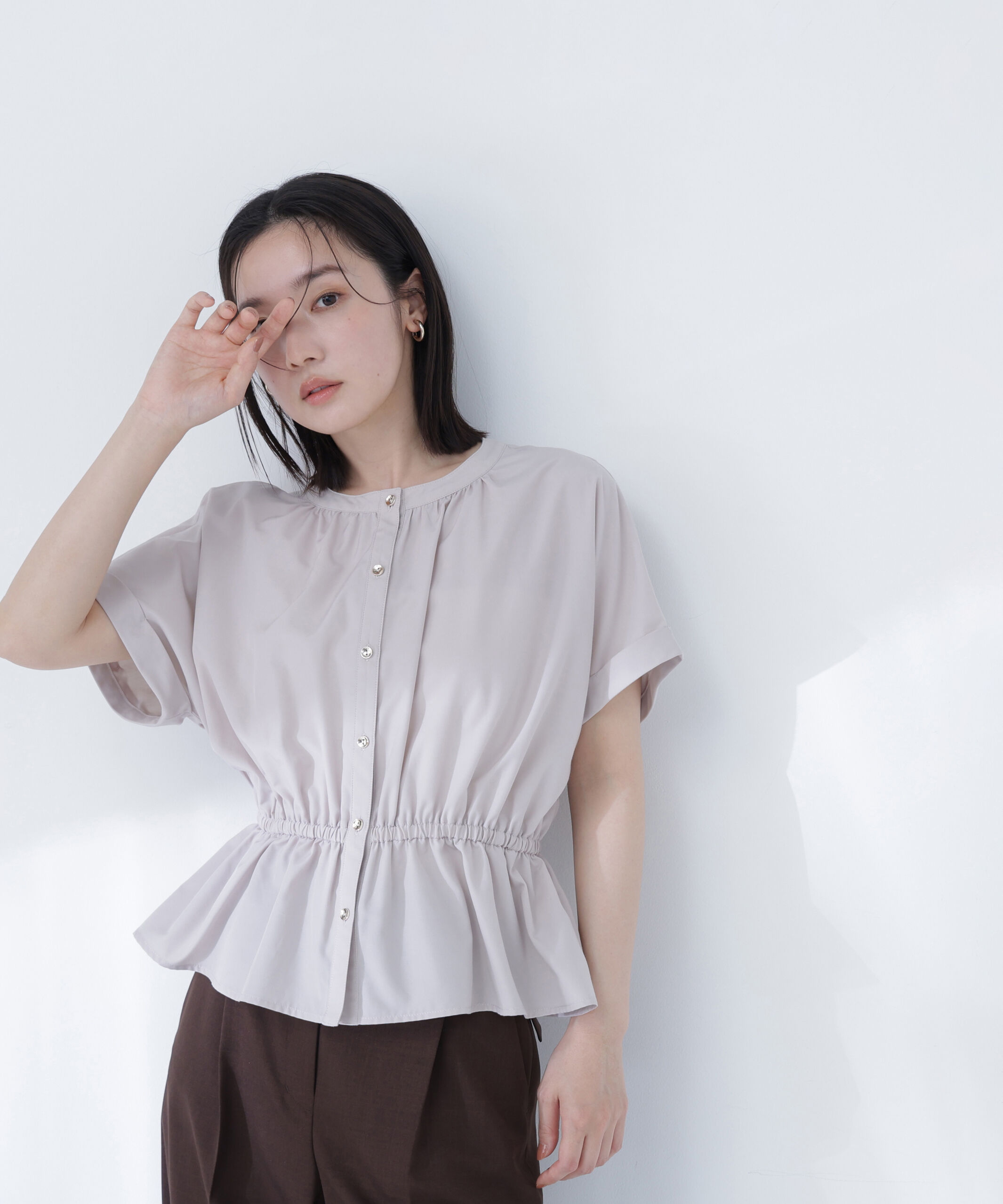  「〈ちょうど、いい服〉きゅっとふわっと。全部盛りブラウス」|シャツ・ブラウス|