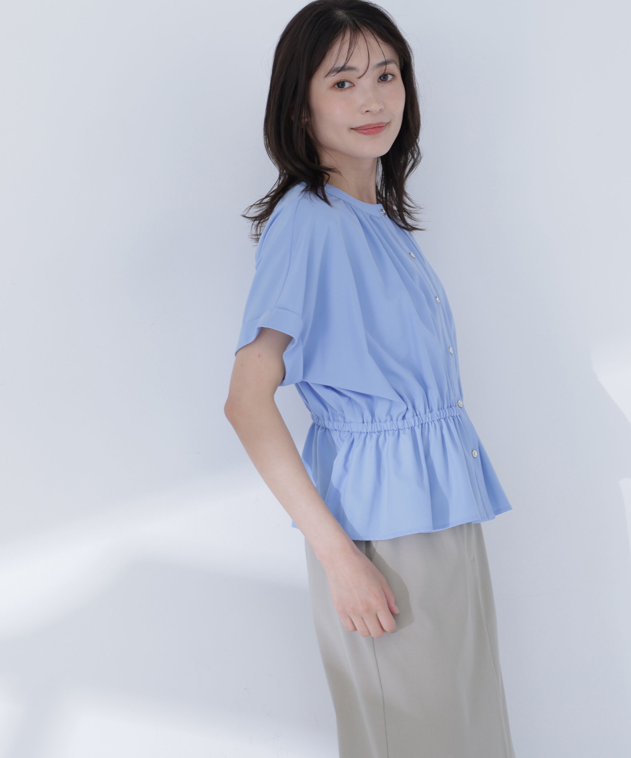 「〈ちょうど、いい服〉きゅっとふわっと。全部盛りブラウス」|シャツ・ブラウス|